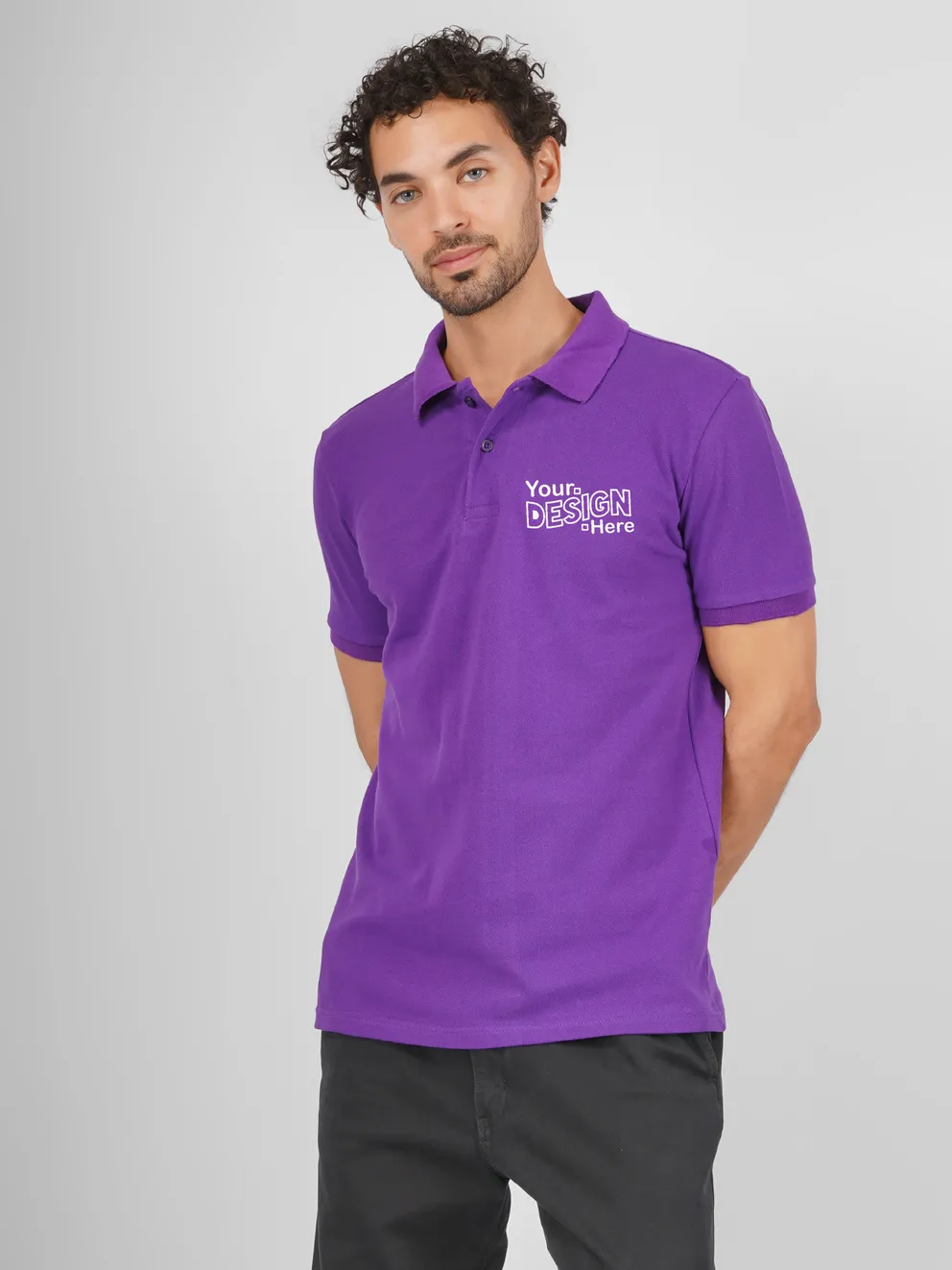 Purple Cotton Polo