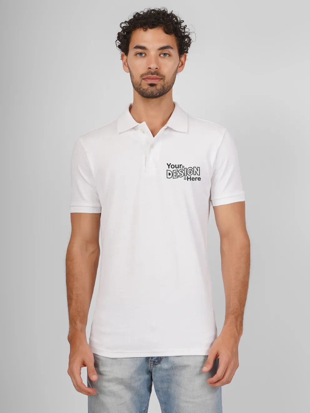 White Cotton Polo
