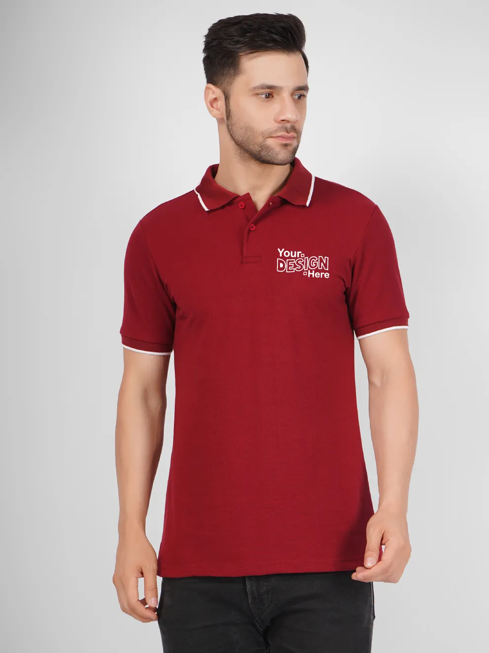 Tipped Polo T-Shirt